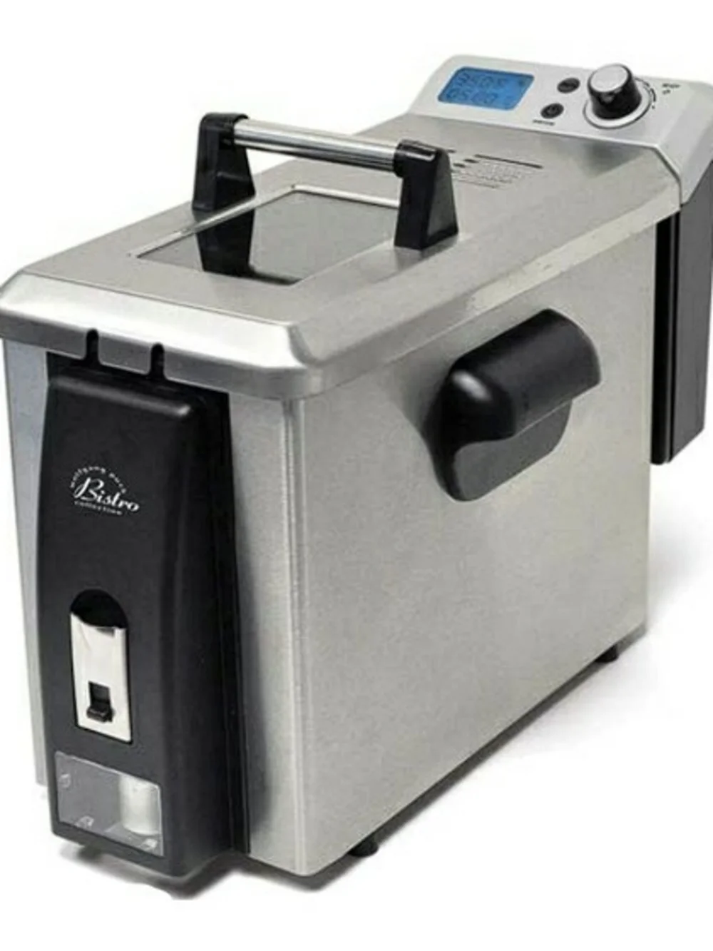 Wolfgang Puck Bistro 4L Digital Deep Fryer Stainless Steel BDFR0060 Silver/Black